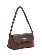 Load image into Gallery viewer, Women Brown Texture Leather Structured Sling Bag
