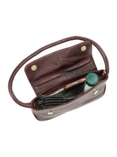 Load image into Gallery viewer, Women Brown Texture Leather Structured Sling Bag