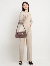 Load image into Gallery viewer, Women Brown Texture Leather Structured Sling Bag