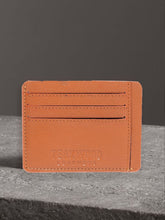 Load image into Gallery viewer, Teakwood Genuine Leathers Men Tan Solid Card Holder- Clearance sale