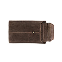 Load image into Gallery viewer, Teakwood Genuine Leathers Men Brown Solid Snap Closure Wallet