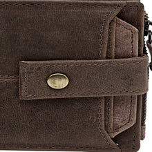 Load image into Gallery viewer, Teakwood Genuine Leathers Men Brown Solid Snap Closure Wallet