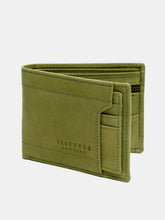 Load image into Gallery viewer, Teakwood Genuine Leather Green Color Wallet