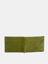 Load image into Gallery viewer, Teakwood Genuine Leather Green Color Wallet