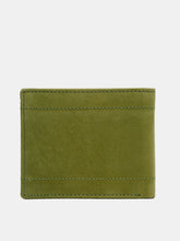 Load image into Gallery viewer, Teakwood Genuine Leather Green Color Wallet