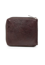 Load image into Gallery viewer, Teakwood Genuine Leather Men Brown Solid Leather Zip Around Wallet