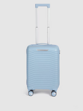 Load image into Gallery viewer, Silver Bar Textured 360 Degree Rotation Hard Sized Trolley Bag