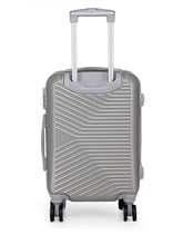 Load image into Gallery viewer, Teakwood Unisex Silver Trolley Bag - Small