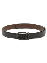 Load image into Gallery viewer, Teakwood Genuine Leather Black Belt