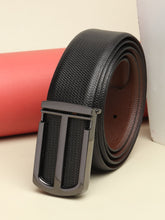Load image into Gallery viewer, Teakwood Genuine Leather Black Belt