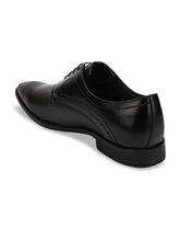 Load image into Gallery viewer, Teakwood Men Genuine Leather Black Solid Formal Derby