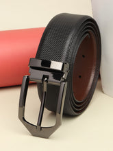 Load image into Gallery viewer, Teakwood Genuine Leather Black Belt