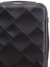 Load image into Gallery viewer, Unisex Black Textured Hard-Sided Cabin Trolley Suitcase