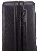 Load image into Gallery viewer, Unisex Black Textured Hard-Sided Large Trolley Suitcase