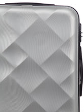 Load image into Gallery viewer, Unisex Silver Textured Hard-Sided Large Trolley Suitcase