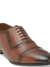 Load image into Gallery viewer, Teakwood Men Genuine Leather Two toned Wing Cap Brogues Formal/Casual Shoe
