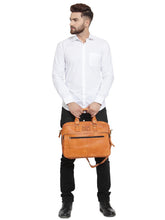 Load image into Gallery viewer, Teakwood Genuine Leather Laptop bag