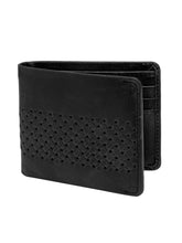 Load image into Gallery viewer, Teakwood Men Genuine Leather Black Bi fold wallets