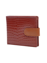 Load image into Gallery viewer, Teakwood Unisex Genuine Leather Tan Bi Fold RFID Solid Wallet