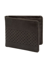 Load image into Gallery viewer, Teakwood Men Genuine Leather Chocolate Brown Bi fold wallet