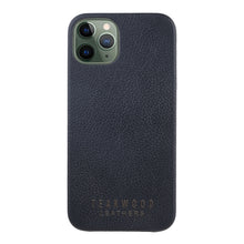 Load image into Gallery viewer, Unisex BlackTextured Leather iPhone 13/12 Mobile Back Case
