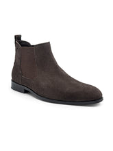 Load image into Gallery viewer, Teakwood Men Brown Suede Leather Chelsea Boots