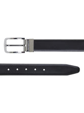 Load image into Gallery viewer, Men Black & Brown Texture Reversible Leather Belt