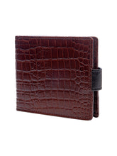 Load image into Gallery viewer, Teakwood Unisex Genuine Leather Brown Bi Fold RFID Solid Wallet
