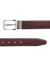 Load image into Gallery viewer, Men Black & Brown Texture Reversible Leather Belt