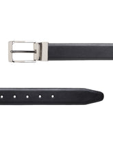 Load image into Gallery viewer, Men Black & Brown Texture Reversible Leather Belt