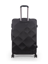 Load image into Gallery viewer, Unisex Black Textured Hard-Sided Large Trolley Suitcase