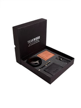Load image into Gallery viewer, Teakwood Genuine Leather Combo Gift Set || Men Pack of Five Accessory Gift Set