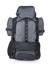 Load image into Gallery viewer, Teakwood Leathers Unisex Grey & Black Colourblocked Rucksack