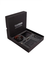 Load image into Gallery viewer, Teakwood Genuine Leather Combo Gift Set || Men Pack of Five Accessory Gift Set