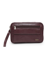 Load image into Gallery viewer, Genuine Leather Toiletry Bag (Garnet)
