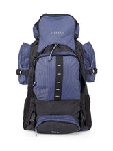 Load image into Gallery viewer, Teakwood Leathers Unisex Blue & Black Colourblocked Rucksack