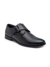 Load image into Gallery viewer, Teakwood Men Deep Brown Solid Genuine Leather Formal Single Strap Monks