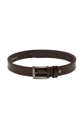 Load image into Gallery viewer, Teakwood Men Brown Genuine Leather Belt