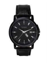 Load image into Gallery viewer, Teakwood Leather Black Men's Analog Watch
