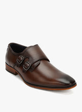 Load image into Gallery viewer, Teakwood Men Genuine Leather Double-Strap Monk Shoes