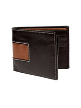 Load image into Gallery viewer, Teakwood Genuine Leather Brown Colour Two Fold Wallet