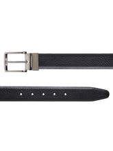 Load image into Gallery viewer, Men Black & Brown Texture Reversible Leather Belt