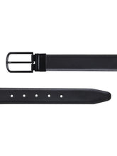 Load image into Gallery viewer, Men Black & Brown Texture Reversible Leather Belt