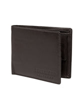 Load image into Gallery viewer, Teakwood Unisex Genuine Leather Brown Bi Fold RFID Solid Wallet