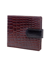 Load image into Gallery viewer, Teakwood Unisex Genuine Leather Brown Bi Fold RFID Solid Wallet