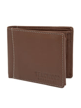 Load image into Gallery viewer, Teakwood Men Genuine Leather Rust Bi fold wallet