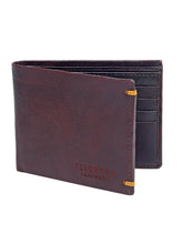 Load image into Gallery viewer, Teakwood Genuine Leather Brown Wallet
