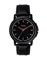 Load image into Gallery viewer, Teakwood Leather Black Men's Analog Watch