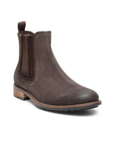 Load image into Gallery viewer, Teakwood Men Brown Solid Suede Leather High-Top Flat Boots