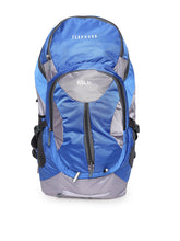 Load image into Gallery viewer, Teakwood Leathers Unisex Blue & Grey Colourblocked Medium Rucksack